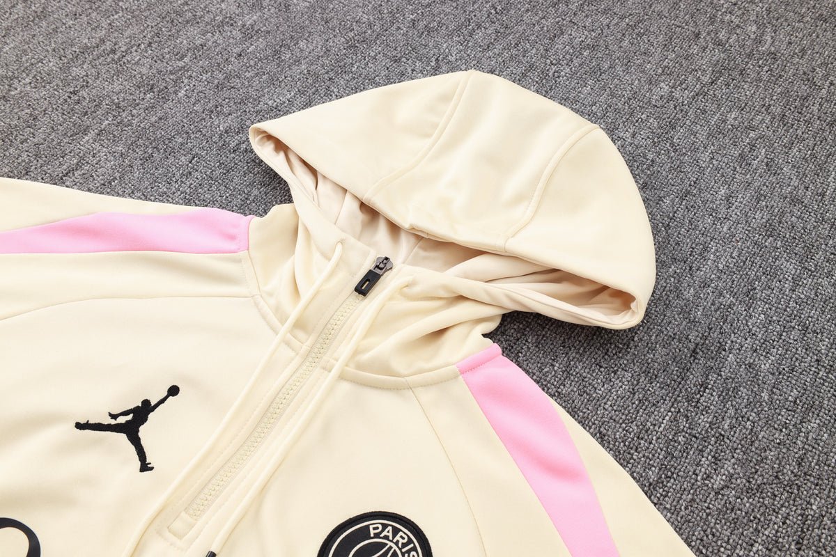 PSG Beige and Black Premium Tracksuit