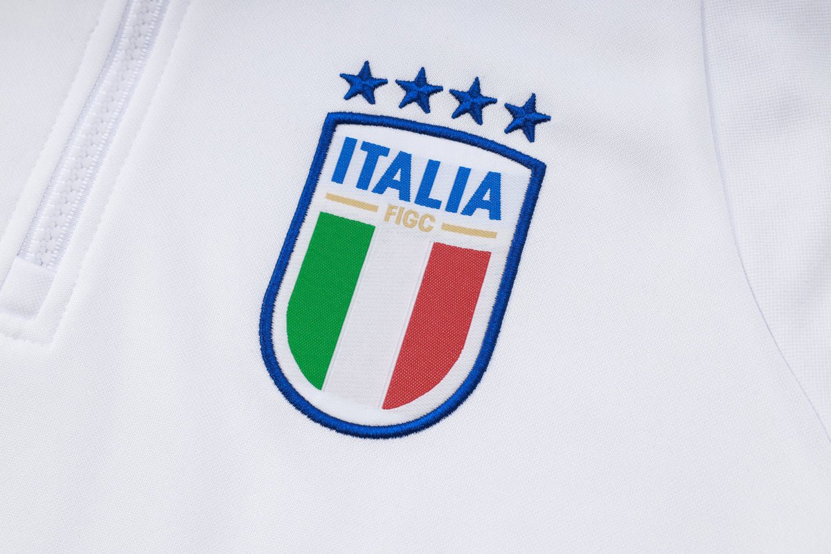 2024 Italy Blue and White Premium Tracksuit