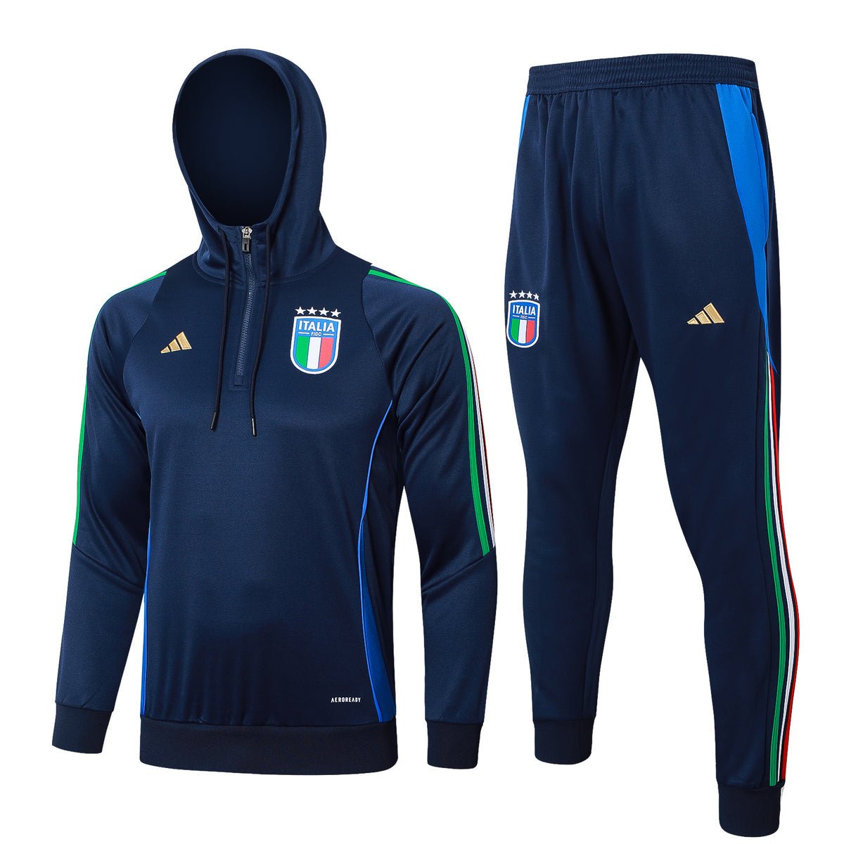 Juventus Turquoise and Dark Blue Premium Tracksuit