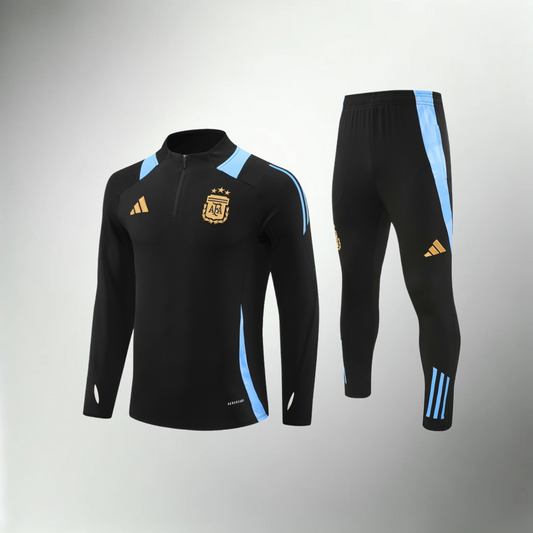 Argentina Black and Light Blue Tracksuit