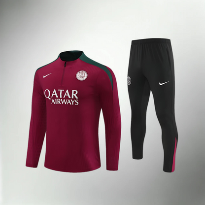 Paris Saint-Germain Half Red Tracksuit