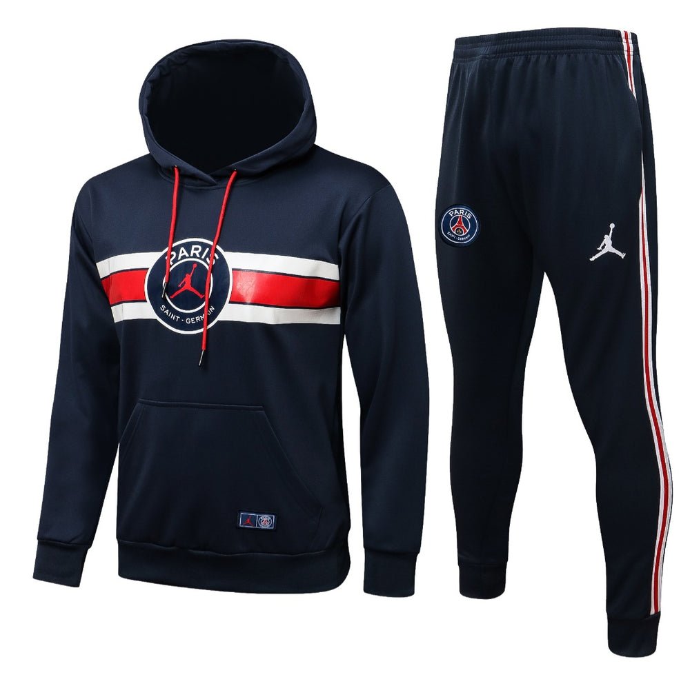 PSG Dark Blue and Red x White Premium Tracksuit