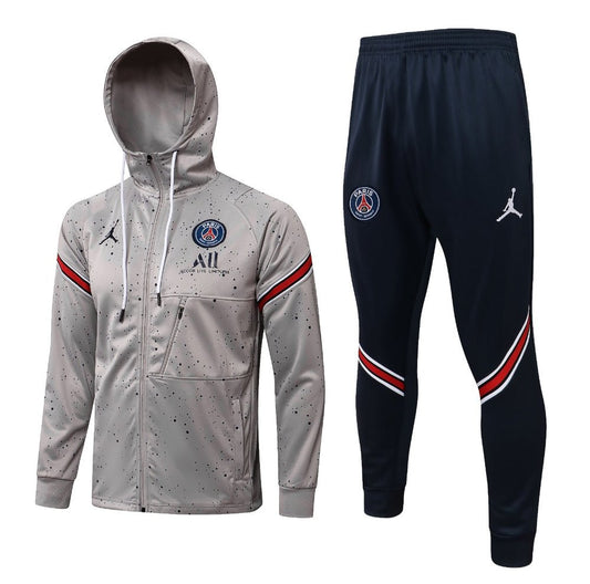 PSG Dark Gray and Blue Premium Tracksuit