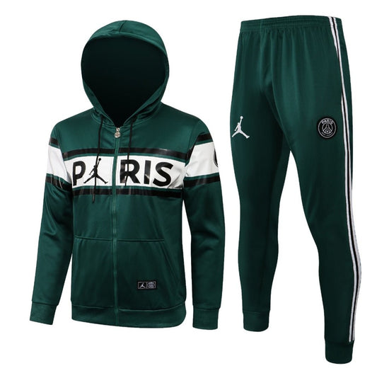 PSG Dark Green and White Premium Tracksuit