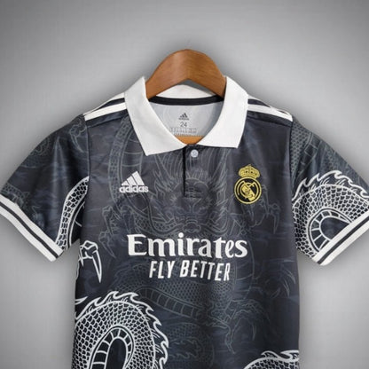 Real Madrid "Dragon Negro" Premium Kids Size Kit