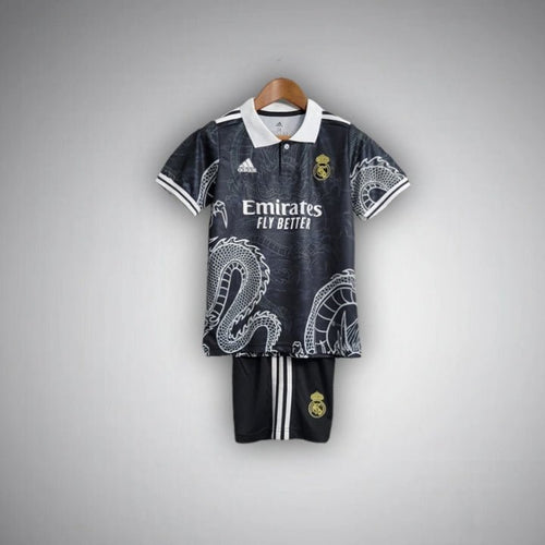 Real Madrid "Dragon Negro" Premium Kids Size Kit